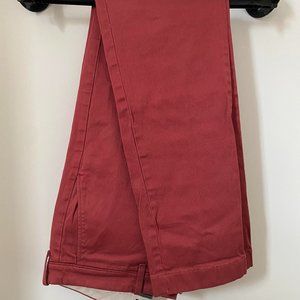 Red J.Crew 484 Slim-fit stretch chino pant